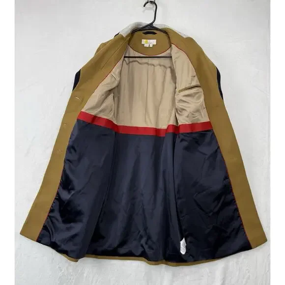 Boden Wool Blend Ground Ginger Crumbie Coat Size 4 - Picture 6 of 15